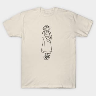 Minimalist Art Girl T-Shirt